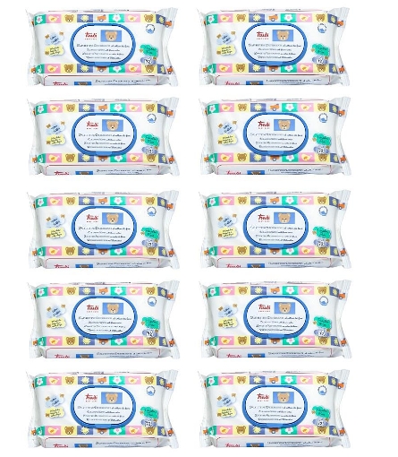 SET 10 CONFEZIONI DA 72 TRUDY BABY CARE SALVIETTINE UMIDIFICATE NETTARE DI FIORI
