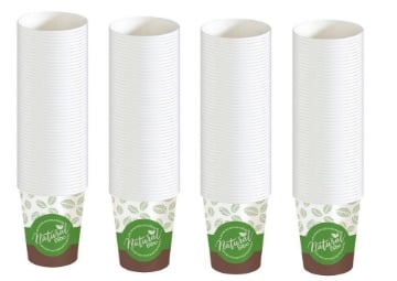 SET 200 BICCHIERI IN CARTONCINO BIO 160/170 ML