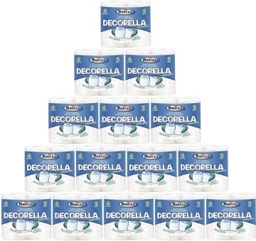 60 MAXI ROTOLI CARTA IGIENICA 2 VELI MAURY'S DECORELLA PROFUMATA DECORATA
