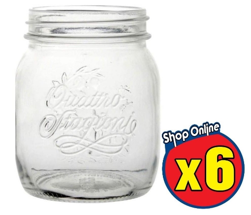 6 PZ BARATTOLO 700 CC BORMIOLI VASO PER CONSERVE TAPPO COMPATIBILE 86 MM