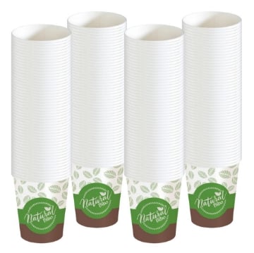 SET 200 BICCHIERI IN CARTONCINO BIO CAPIENZA 160-190 ML