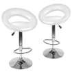 SET 2 SGABELLI VIENNA CON SEDUTA IMBOTTITA 53 X 80 X 100 CM COLORE BIANCO 