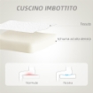 SEDIA DA UFFICIO IMBOTTITA CON SCHIENALE A CUORE E ROTELLE IN VELLUTO TEDDY E PLASTICA 45X56X78-88 CM BIANCO