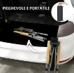 SEDIA DA CAMPEGGIO PIEGHEVOLE CON SCHIENALE REGOLABILE, IN ALLUMINIO E POLIESTERE 74X59.5X98 CM, NERO