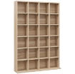 MOBILE PORTA CD CON RIPIANI REGOLABILI PER 456 CD O 336 DVD, 24 SCOMPARTI, 89X20X130.5 CM, LEGNO