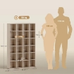 MOBILE PORTA CD CON RIPIANI REGOLABILI PER 456 CD O 336 DVD, 24 SCOMPARTI, 89X20X130.5 CM, LEGNO