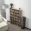 MOBILE PORTA CD CON RIPIANI REGOLABILI PER 456 CD O 336 DVD, 24 SCOMPARTI, 89X20X130.5 CM, LEGNO