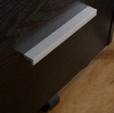 CASSETTIERA PORTADOCUMENTI IN LEGNO A 3 CASSETTI CON CHIAVI DI SICUREZZA E 5 RUOTE, 39.2X40X65.4 CM, NERO