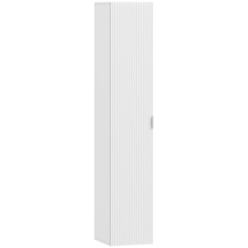 MOBILE BAGNO SOSPESO A COLONNA CON RIPIANI REGOLABILI E CHIUSURA SOFT CLOSE, 30X31.5X160 CM, BIANCO