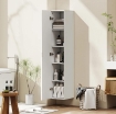 MOBILE BAGNO SOSPESO A COLONNA CON RIPIANI REGOLABILI E CHIUSURA SOFT CLOSE, 30X31.5X160 CM, BIANCO