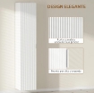 MOBILE BAGNO SOSPESO A COLONNA CON RIPIANI REGOLABILI E CHIUSURA SOFT CLOSE, 30X31.5X160 CM, BIANCO
