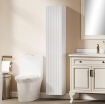 MOBILE BAGNO SOSPESO A COLONNA CON RIPIANI REGOLABILI E CHIUSURA SOFT CLOSE, 30X31.5X160 CM, BIANCO