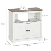 MOBILE BAGNO SOTTO LAVABO CON ARMADIETTO A 2 ANTE E RIPIANO APERTO, IN TRUCIOLATO, 60X30X60 CM