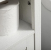 MOBILE BAGNO SOTTO LAVABO CON ARMADIETTO A 2 ANTE E RIPIANO APERTO, IN TRUCIOLATO, 60X30X60 CM