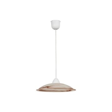 DUNA LAMPADA A SOSPENSIONE IN VETRO CENTRIFUGATO ALABASTRO TABACCO CON PENDE IN PLASTICA DIAMETRO 30X90H CM