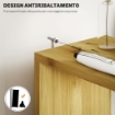 COLONNA BAGNO CON RIPIANI APERTI E ARMADIETTI CON ANTE MAGNETICHE, 18X30X120 CM, COLORE LEGNO
