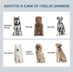 CIOTOLE PER CANI RIALZATE IN ACCIAIO INOX E LEGNO CON CASSETTO, 60X30X36CM, MARRONE