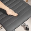 SEDIA DA UFFICIO ERGONOMICA IN PELLE PU CON ALTEZZA REGOLABILE SEDUTA GIREVOLE E RUOTE GRIGIO SCURO