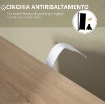 MOBILE BAGNO CON 4 CASSETTI, ARMADIETTO A 2 LIVELLI E MANIGLIE RITAGLIATE, IN TRUCIOLATO, 54X29X83 CM