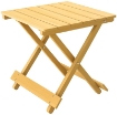 TAVOLINO DA ESTERNO PIEGHEVOLE IN LEGNO CON PIANO A DOGHE, 40X43X40 CM, LEGNO NATURALE