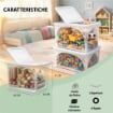 BOX CONTENITORE CON RUOTE DIMENSIONI 60X41X40CM E COPERCHIO BIANCO