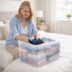BOX CONTENITORE CON RUOTE DIMENSIONI 60X41X40CM E COPERCHIO BIANCO