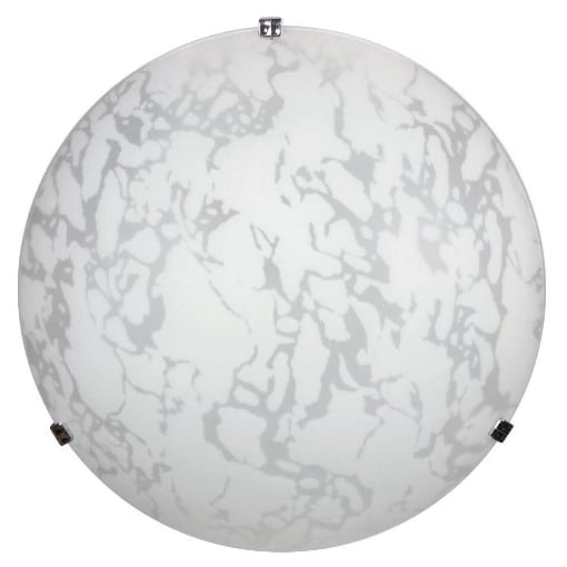 PLAFONIERA MAIDA 2XE27 IN VETRO EFFETTO MARMO DIAMETRO 40 CM
