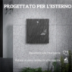 CASSETTA POSTALE A MURO IN METALLO CON FINESTRELLA E SERRATURA 30X8.5X32.5 CM GRIGIO CARBONE