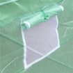 TELO SERRA IN PE CON 6 FINESTRE, PORTA AVVOLGIBILE E BORDI INTERRATI, 3X3X2 M, VERDE