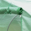 TELO SERRA IN PE CON 6 FINESTRE, PORTA AVVOLGIBILE E BORDI INTERRATI, 3X3X2 M, VERDE