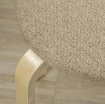 SET 4 SGABELLI IMPILABILI E IMBOTTITI CON RIVESTIMENTO IN TESSUTO E GAMBE IN LEGNO, CACHI