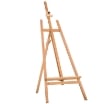 CAVALLETTO PER PITTURA TREPPIEDE CON SUPPORTO PER TELA REGOLABILE IN LEGNO DI FAGGIO, 65X68X174-230 CM