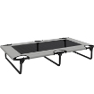LETTO PER CANI GRANDI PIEGHEVOLE CON TESSUTO A RETE DA INTERNO ED ESTERNO, 107X61X20 CM, GRIGIO CHIARO
