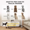 LETTO PER CANI GRANDI PIEGHEVOLE CON TESSUTO A RETE DA INTERNO ED ESTERNO, 107X61X20 CM, GRIGIO CHIARO