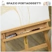 CAVALLETTO PER PITTURA PIEGHEVOLE IN FAGGIO CON ALTEZZA E ANGOLAZIONE REGOLABILE, 65X110X180-235 CM