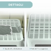 LETTIERA PER GATTI CHIUSA CON COPERCHIO E DOPPIA ENTRATA, CASSETTO ESTRAIBILE, PALETTA E SPAZZOLA, VERDE
