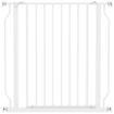 CANCELLETTO PER CANI ESTENSIBILE E REGOLABILE PER SCALE E PORTE, IN ACCIAIO E ABS, 75-85X76 CM, BIANCO