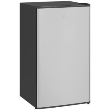 FRIGORIFERO PICCOLO DA 91L CON TERMOSTATO REGOLABILE RIPIANI REGOLABILI E CASSETTO 47.5X44.2X84 CM ARGENTO