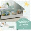 LETTO PER BAMBINI 3-8 ANNI BASSO IN LEGNO CON SPAZIO CONTENITORE E SPONDE LATERALI, 150X77X60 CM, VERDE