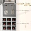 MOBILE DISPENSA CON PORTABOTTIGLIE, ARMADIETTI, RIPIANI E CASSETTO, IN TRUCIOLATO E LEGNO, 100X38X172 CM, BIANCO
