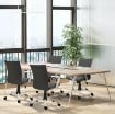 SEDIA DA UFFICIO ERGONOMICA E GIREVOLE CON ALTEZZA REGOLABILE, 61X61X89-99 CM, GRIGIO SCURO