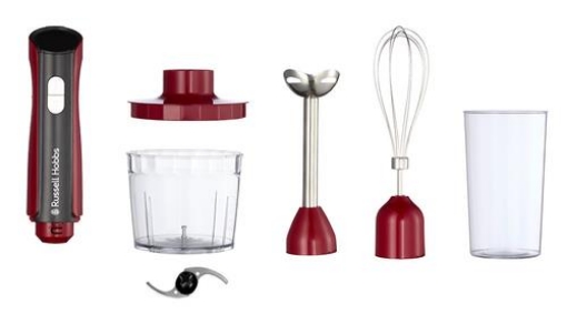 ROSSELL HOBBS FRULLATORE A IMMERSIONE 27140-56 CON ACCESSORI 3 IN 1 500W