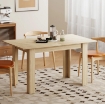 TAVOLO ALLUNGABILE DA PRANZO PER 6-8 PERSONE, 140-180 X 80 CM, COLORE LEGNO