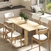 TAVOLO ALLUNGABILE DA PRANZO PER 6-8 PERSONE, 140-180 X 80 CM, COLORE LEGNO