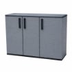 ARMADIO BASSO IN POLIPROPILENE CON 3 ANTE E RIPIANO 102 X 37 X H84 CM