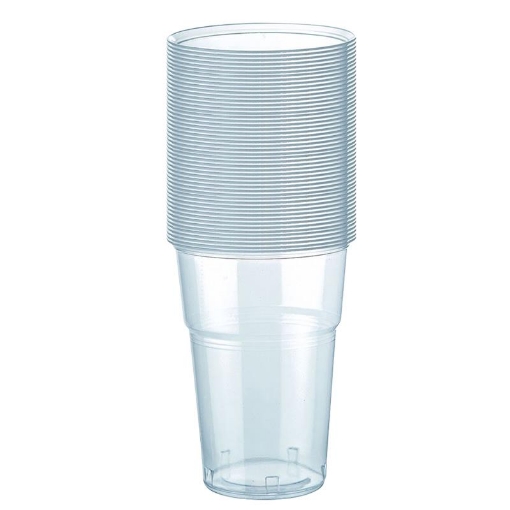 BIBO SET DA 50 BICCHIERI IN PLASTICA TRASPARENTE DA 250 CC 