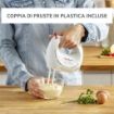 MOULINEX ABM11A EASYMAX SBATTITORE ELETTRICO CON 2 SET DI FRUSTE 2 VELOCITA' 200W BIANCO