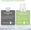 COMFEÈ CFDEHU12 DEUMIDIFICATORE CON MANIGLIA CAPACITÀ 12L/24H , 32X21,5X42H CM