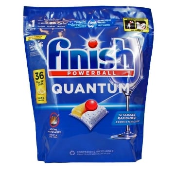 FINISH QUANTUM CAPS PER LAVASTOVIGLIE ALL IN 1 36PZ AL LIMONE