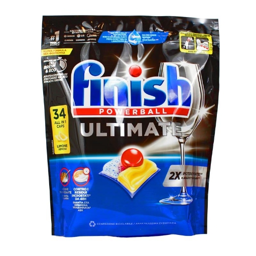 FINISH ULTIMATE CAPS PER LAVASTOVIGLIE ALL IN 1 34PZ AL LIMONE